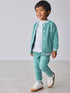 Baker by Ted Baker Green 3 Piece Varsity Jacket T-Shirt and Joggers Set - Size 9 - 12 Months (74 - 80cm) - Green