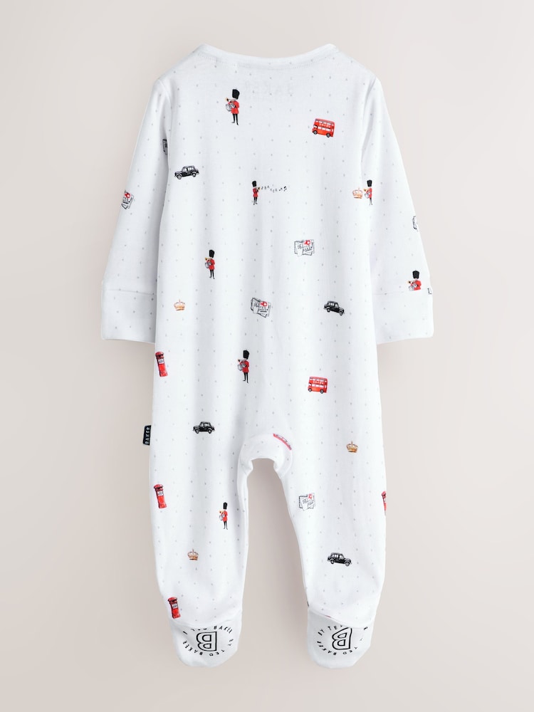 Baker by Ted Baker London Sleepsuit, Hat and Bib White Gift Set