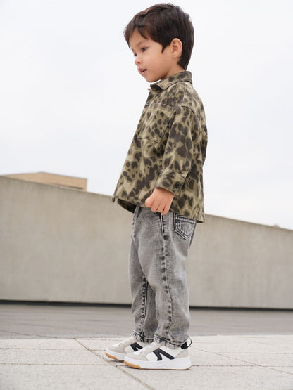 Camouflage 2PC Camoflauge Overshirt &amp; T-Shirt Set (3mths-7yrs) - Size 3-6 Months (62-68cm)