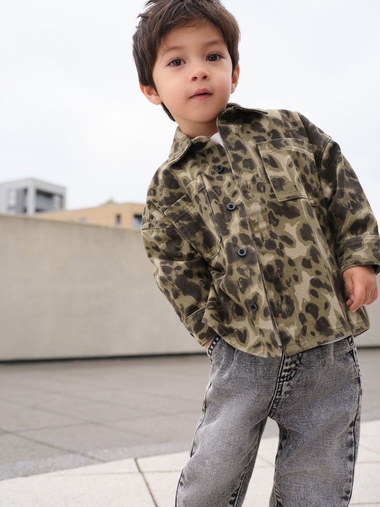 Camouflage 2PC Camoflauge Overshirt &amp; T-Shirt Set (3mths-7yrs) - Size 3-6 Months (62-68cm) - Camouflage 2PC Camoflauge Overshirt &amp;