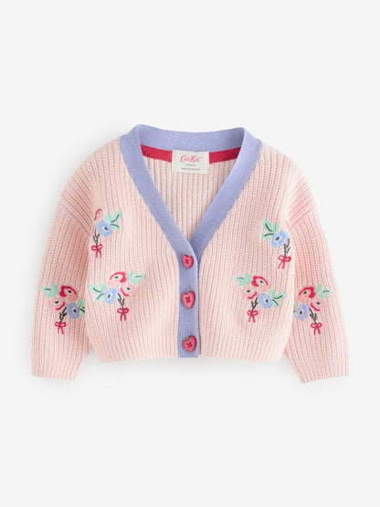 Pink Floral Cath Kidston Cardigan (3mths-8yrs) - Size 3-6 Months (62-68cm)