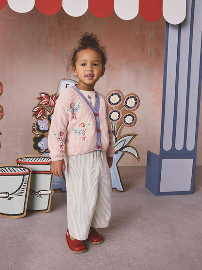 Pink Floral Cath Kidston Cardigan (3mths-8yrs) - Size 3-6 Months (62-68cm)