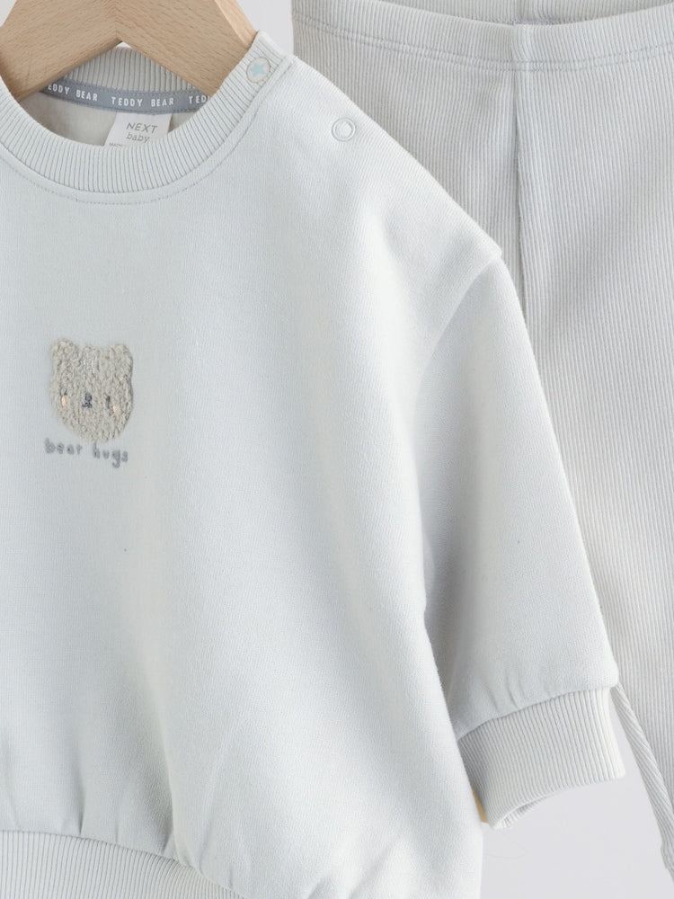 Grey Bear Sweat and Leggings Baby Set (0mths-2yrs)