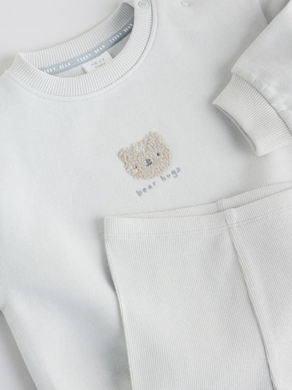 Grey Bear Sweat and Leggings Baby Set (0mths-2yrs)