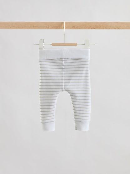 White Jersey Jacket Bodysuit and Leggings 3 Piece Baby Set (0mths-2yrs)