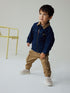 Denim Cord Collar Jacket (3mths-7yrs) - Size 3-6 Months (62-68cm) - Denim Cord Collar
