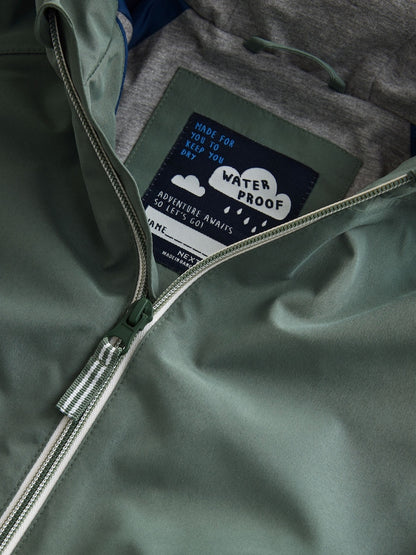 Sage Green Waterproof Cagoule Jacket (3mths-7yrs) - Size 3-6 Months (62-68cm)