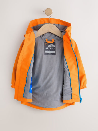 Orange Waterproof Cagoule (3mths-7yrs) - Size 3-6 Months (62-68cm)