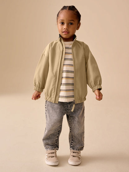 Neutral Collared Coach Jacket (3mths-7yrs) - Size 3-6 Months (62-68cm)