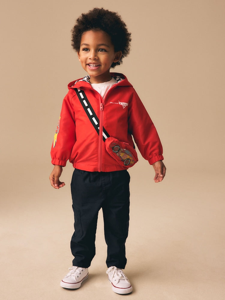 Red Cars Bag Pocket Cagoule Jacket (3mths-7yrs) - Size 3-6 Months (62-68cm)