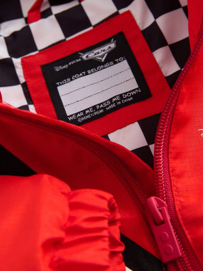 Red Cars Bag Pocket Cagoule Jacket (3mths-7yrs) - Size 3-6 Months (62-68cm)