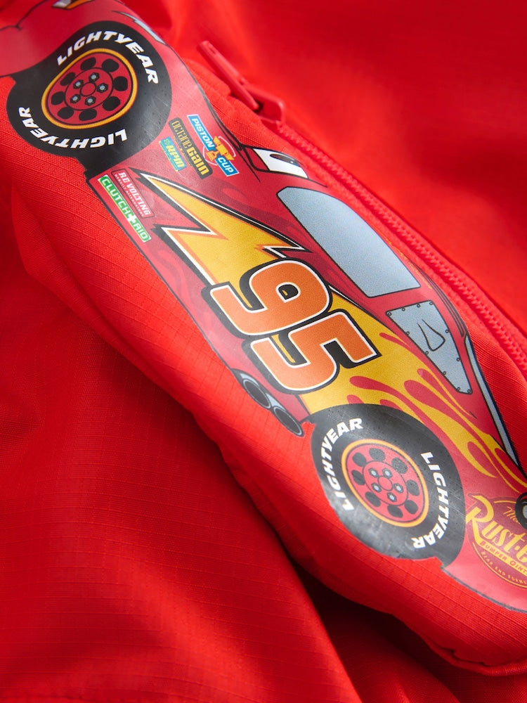 Red Cars Bag Pocket Cagoule Jacket (3mths-7yrs) - Size 3-6 Months (62-68cm)