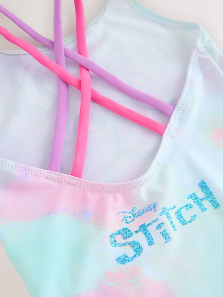 Blue Stitch Double Strap Swimsuit (3-16yrs) - Size 3 Years (98cm)