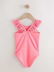 Pink Broderie Frill Swimsuit (3-16yrs) - Size 3 Years (98cm)