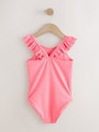 Pink Broderie Frill Swimsuit (3-16yrs) - Size 3 Years (98cm)