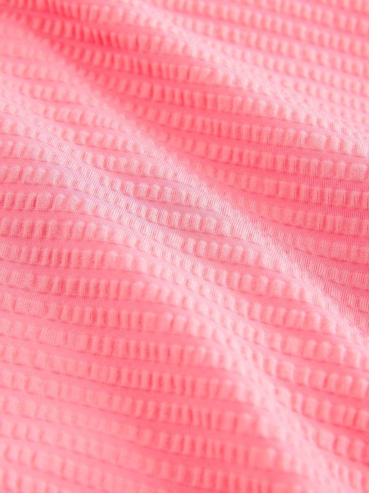 Pink Broderie Frill Swimsuit (3-16yrs)