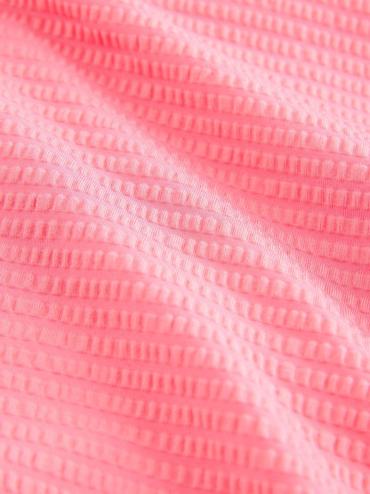 Pink Broderie Frill Swimsuit (3-16yrs)