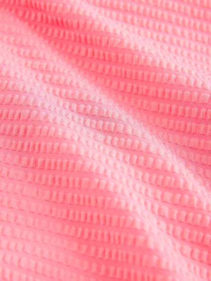 Pink Broderie Frill Swimsuit (3-16yrs) - Size 3 Years (98cm)