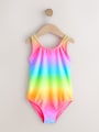 Rainbow Ombre Scoop Neck Swimsuit (3-16yrs) - Size 3 Years (98cm)