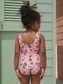 Pink Animal Swimsuit (3mths-10yrs) - Size 3-6 Months (62-68cm)