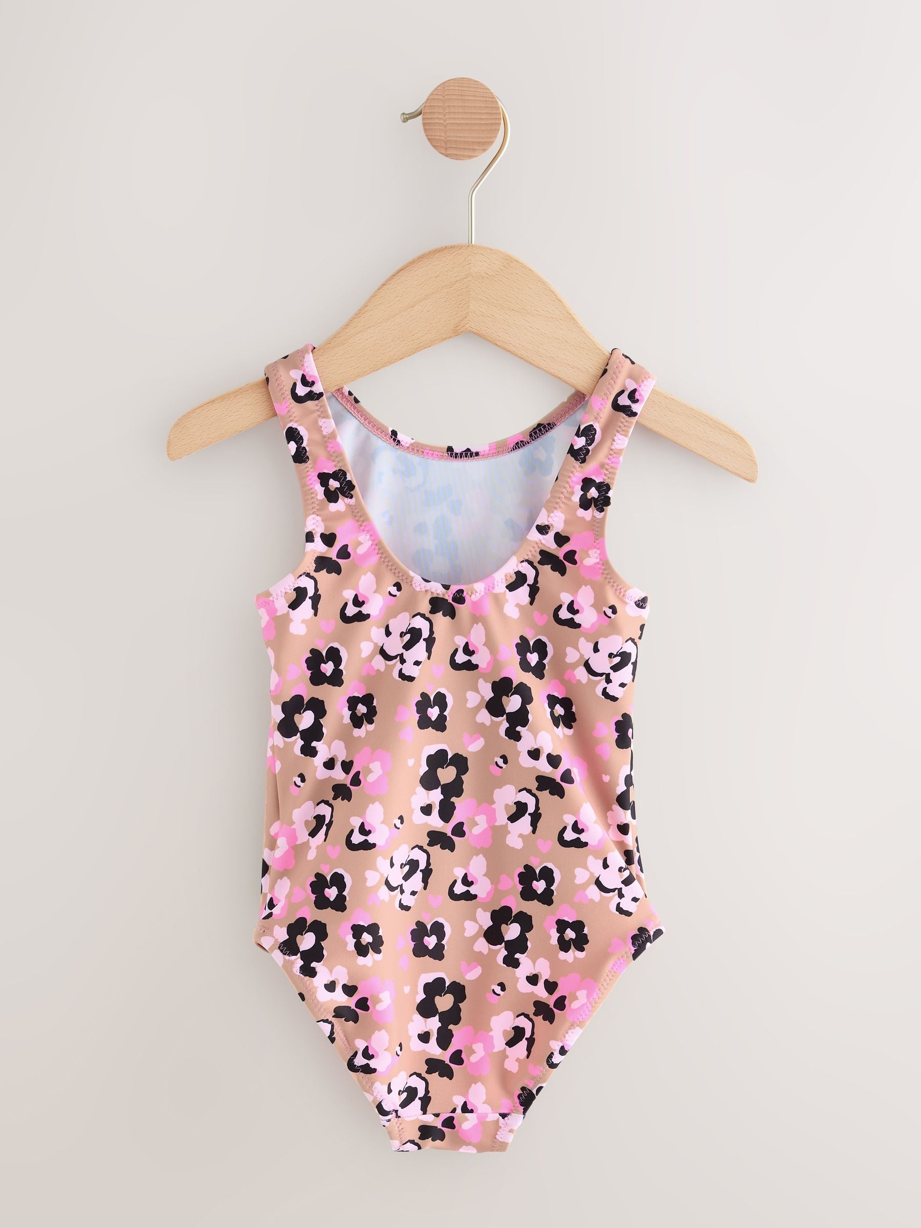 Pink Animal Swimsuit (3mths-10yrs) - Size 3-6 Months (62-68cm)