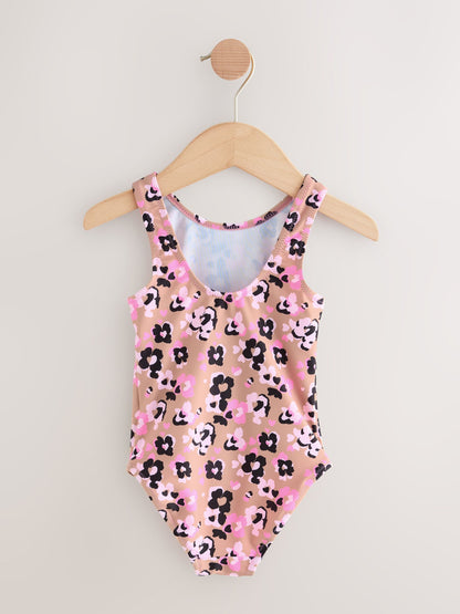 Pink Animal Swimsuit (3mths-10yrs) - Size 3-6 Months (62-68cm)