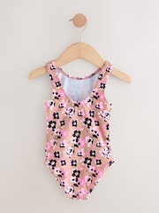 Pink Animal Swimsuit (3mths-10yrs) - Size 3-6 Months (62-68cm)