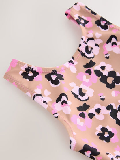 Pink Animal Swimsuit (3mths-10yrs) - Size 3-6 Months (62-68cm)