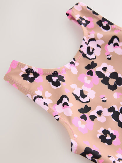 Pink Animal Swimsuit (3mths-10yrs) - Size 3-6 Months (62-68cm)