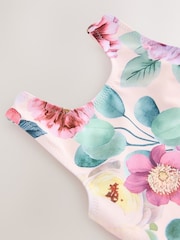 Pink Floral Swimsuit (3mths-10yrs) - Size 3-6 Months (62-68cm)