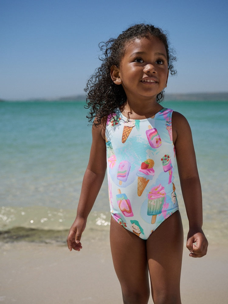 Pink/Blue Ice Cream Swimsuit (3mths-10yrs)