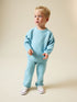 Light Blue Knitted Crew Neck Jumper and Joggers Set (3mths-7yrs) - Light Blue / 12-18 Months (80-86cm)