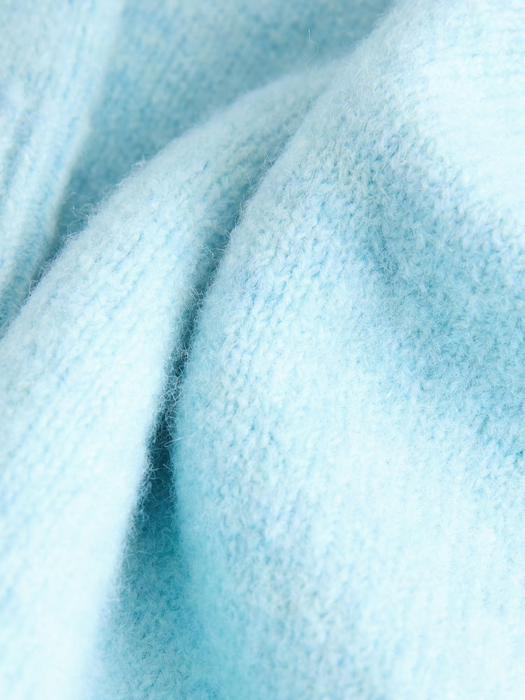 Light Blue Knitted Crew Neck Jumper and Joggers Set (3mths-7yrs)