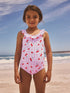 Pink Cherry Gingham Frill Swimsuit (3-16yrs) - Size 3 Years (98cm) - Default 1