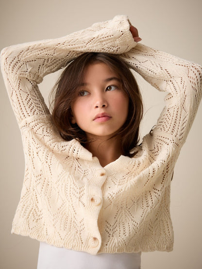 Ecru Knitted Cardigan (3-16yrs) - Size 3 Years (98cm)