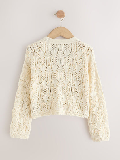 Ecru Knitted Cardigan (3-16yrs) - Size 3 Years (98cm)