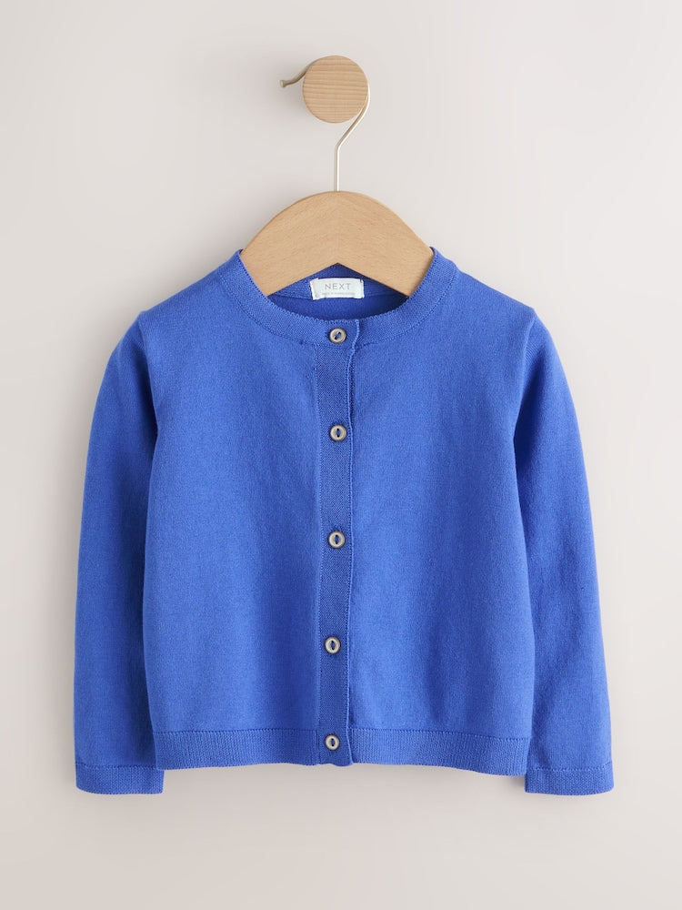 Cobalt Blue Cardigan (3mths-10yrs) - Size 3-6 Months (62-68cm)
