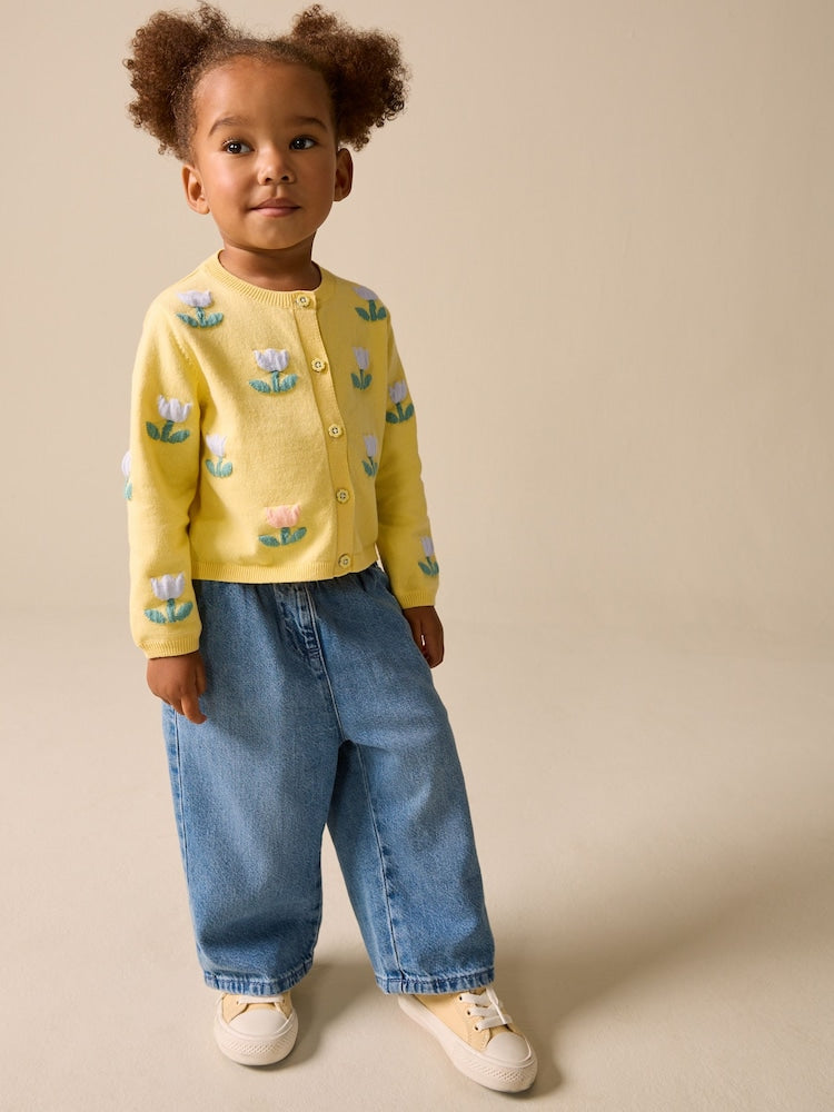 Yellow Tulip Cardigan (3mths-10yrs) - Size 3-6 Months (62-68cm)