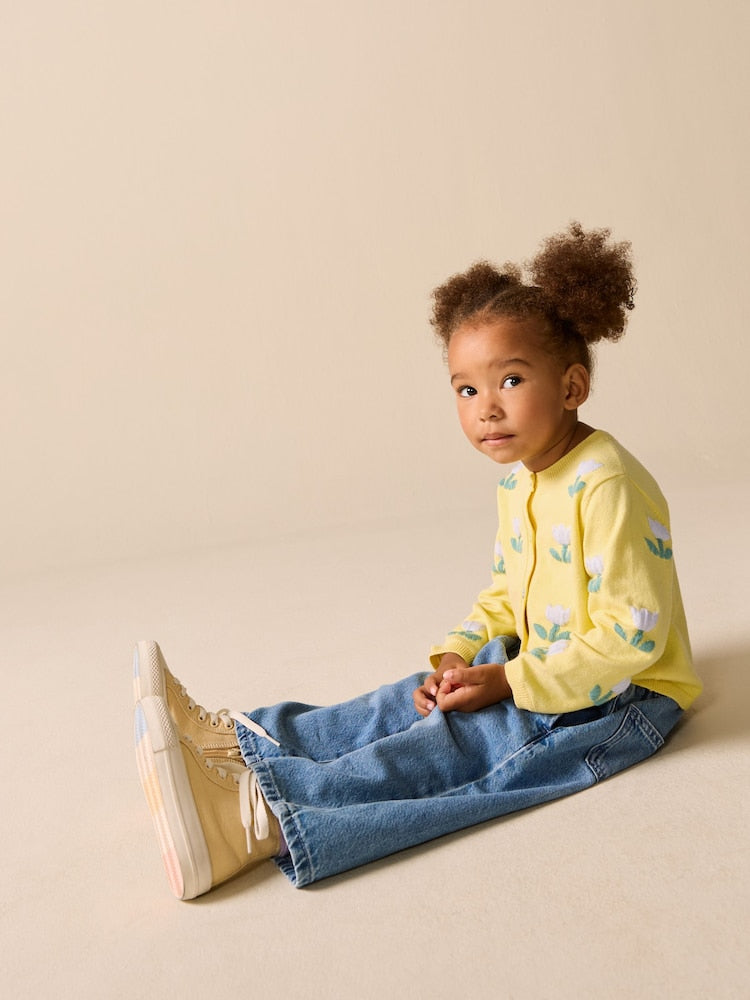 Yellow Tulip Cardigan (3mths-10yrs) - Size 3-6 Months (62-68cm)