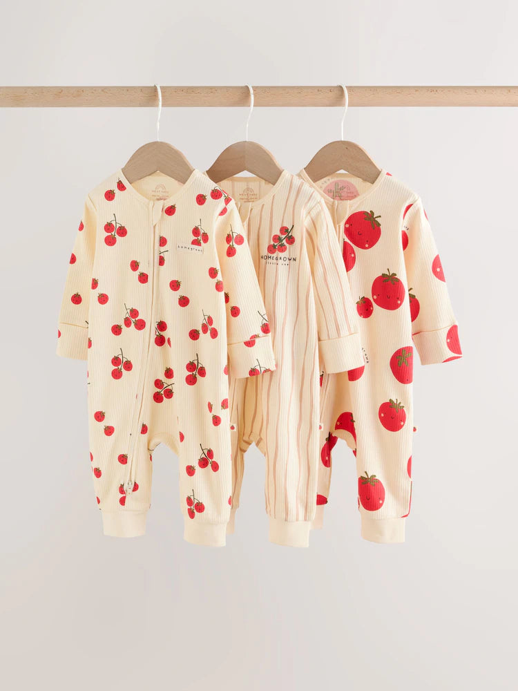 Red Tomato Baby Sleepsuits 3 Pack (0mths-3yrs)