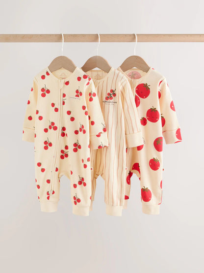 Red Tomato Baby Sleepsuits 3 Pack (0mths-3yrs)