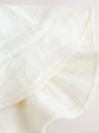 Ecru Woven Crinkle Baby Bucket Hat - Size 50cm (First Size)