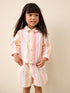 Multi Stripe Printed Jacket And Shorts Set (3mths-7yrs)