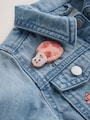Mid Blue Denim Unicorn Embroidered Western Jacket (3mths-7yrs) - Size 3-6 Months (62-68cm)