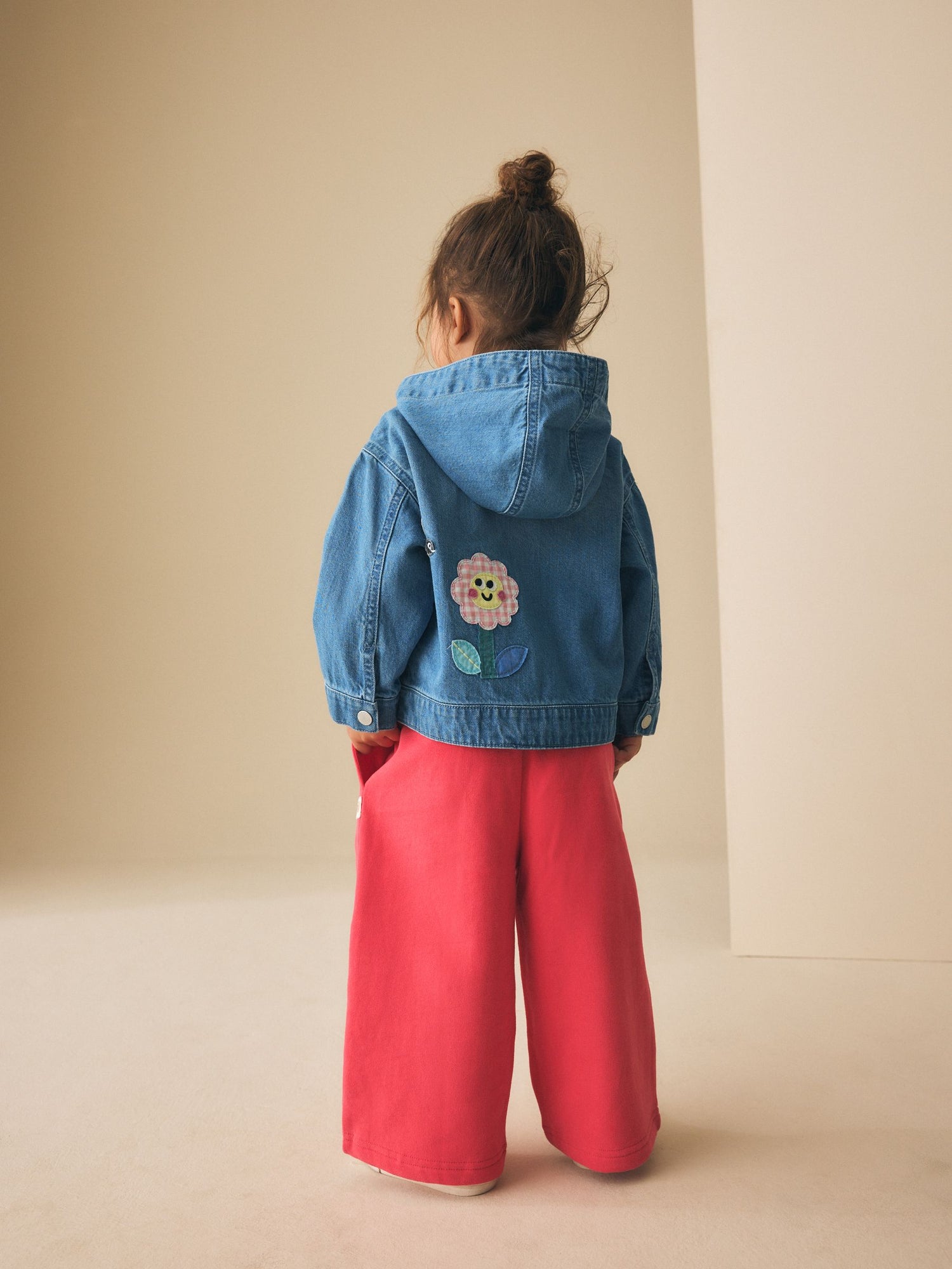 Mid Blue Embroidered Character Denim Jacket (3mths-7yrs) - Size 3-6 Months (62-68cm)