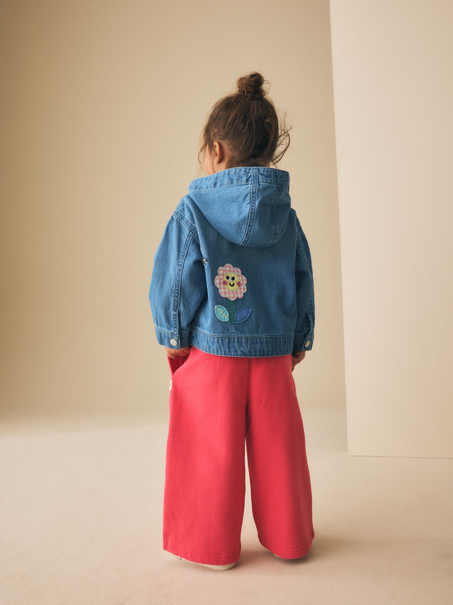 Mid Blue Embroidered Character Denim Jacket (3mths-7yrs) - Size 3-6 Months (62-68cm)