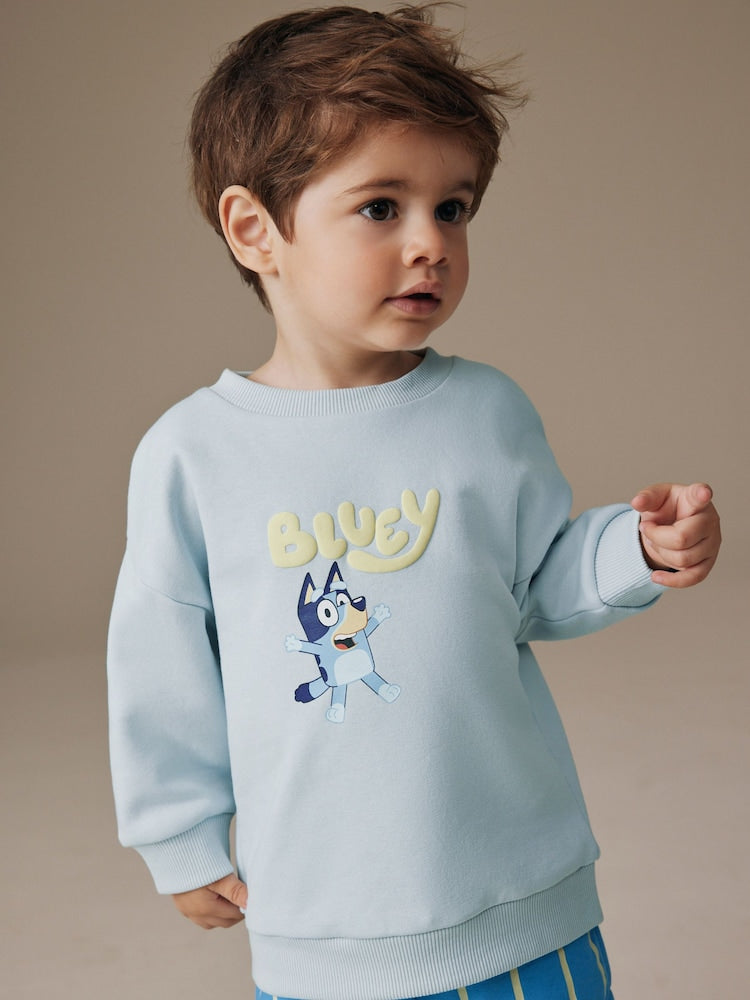 Blue Bluey Sweat Crew and Shorts Set (12mths-8yrs) - Size 12-18 Months (80-86cm)