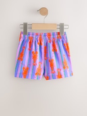 Pink/Lilac Printed Swim Shorts (3mths-7yrs) - Size 3-6 Months (62-68cm)