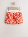 Red Printed Swim Shorts (3mths-7yrs) - Size 3-6 Months (62-68cm)