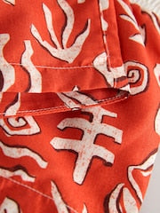 Red Printed Swim Shorts (3mths-7yrs) - Size 3-6 Months (62-68cm)